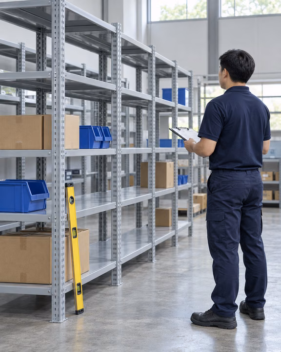 การตรวจรับชั้นวาง Micro Rack และบันทึกผลก่อนส่งมอบ