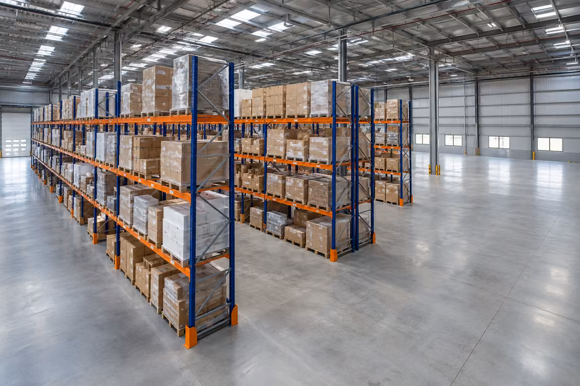 ชั้นวาง Selective Rack พร้อมสต็อกสินค้าและพื้นที่สำรองขยาย