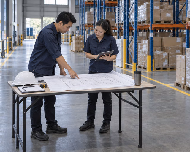 การประเมินผังพื้นที่และกระบวนการเพื่อพัฒนา Smart Warehouse